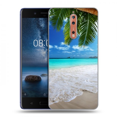 Дизайнерский пластиковый чехол для Nokia 8 пляж