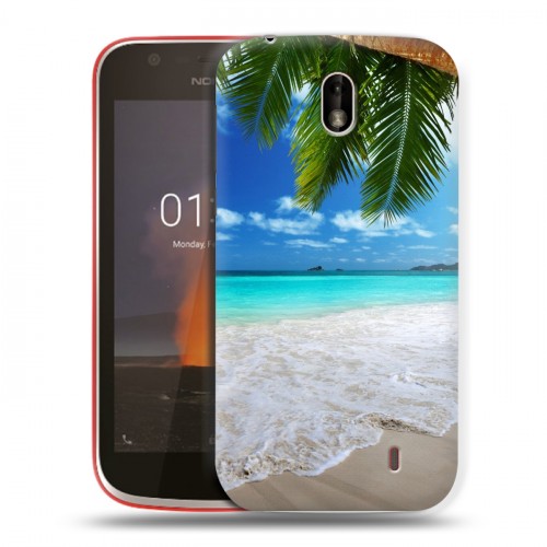 Дизайнерский пластиковый чехол для Nokia 1 пляж