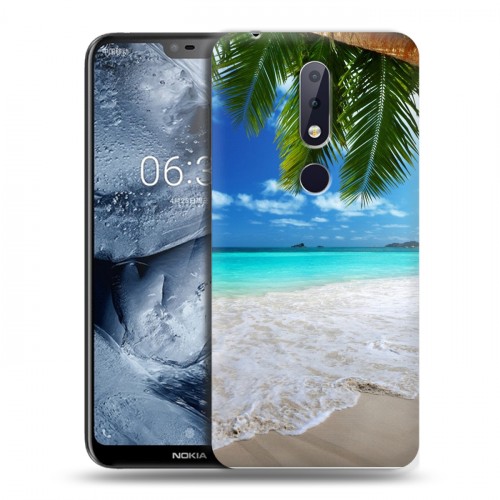 Дизайнерский силиконовый чехол для Nokia 6.1 Plus пляж