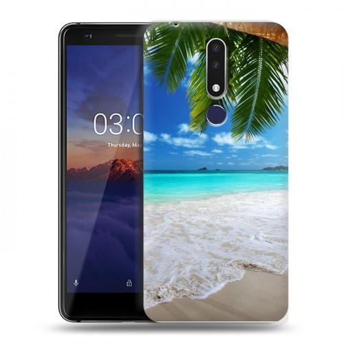 Дизайнерский силиконовый чехол для Nokia 3.1 Plus пляж
