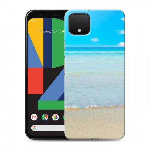 Дизайнерский пластиковый чехол для Google Pixel 4 пляж