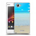 Дизайнерский пластиковый чехол для Sony Xperia L пляж