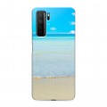 Дизайнерский силиконовый с усиленными углами чехол для Huawei Honor 30S пляж
