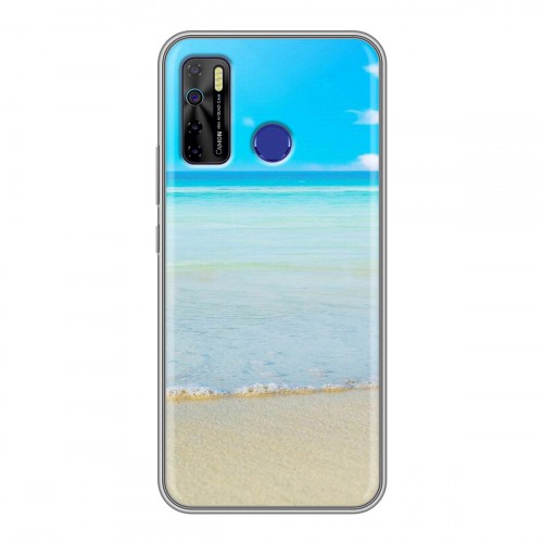 Дизайнерский силиконовый с усиленными углами чехол для Tecno Camon 15 пляж