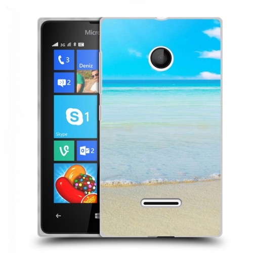 Дизайнерский пластиковый чехол для Microsoft Lumia 435 пляж