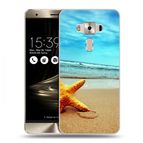 Дизайнерский силиконовый чехол для Asus ZenFone 3 Deluxe пляж