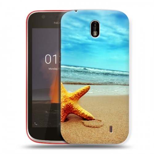 Дизайнерский пластиковый чехол для Nokia 1 пляж