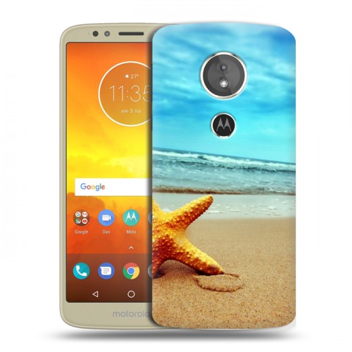 Дизайнерский пластиковый чехол для Motorola Moto E5 пляж