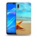 Дизайнерский пластиковый чехол для Huawei Y6 (2019) пляж