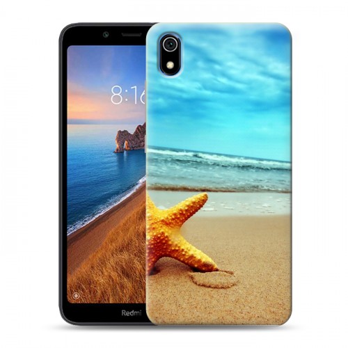 Дизайнерский силиконовый чехол для Xiaomi RedMi 7A пляж