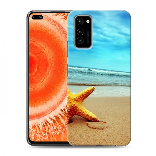 Дизайнерский силиконовый чехол для Huawei Honor View 30 Pro пляж