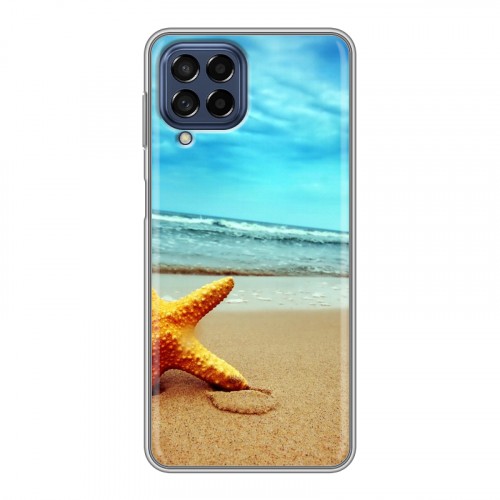 Дизайнерский силиконовый с усиленными углами чехол для Samsung Galaxy M53 5G пляж