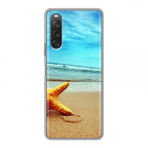 Дизайнерский силиконовый с усиленными углами чехол для Sony Xperia 10 V пляж