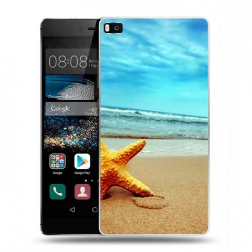Дизайнерский пластиковый чехол для Huawei P8 пляж