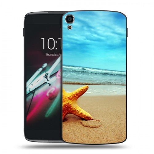 Дизайнерский пластиковый чехол для Alcatel One Touch Idol 3 (5.5) пляж