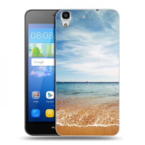 Дизайнерский пластиковый чехол для Huawei Y6 пляж