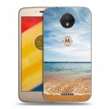Дизайнерский пластиковый чехол для Motorola Moto C пляж