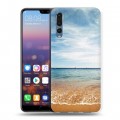 Дизайнерский силиконовый с усиленными углами чехол для Huawei P20 Pro пляж