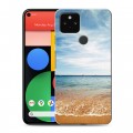 Дизайнерский пластиковый чехол для Google Pixel 5 пляж