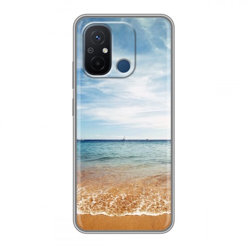 Дизайнерский силиконовый чехол для Xiaomi RedMi 12C пляж