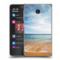 Дизайнерский пластиковый чехол для Nokia X пляж