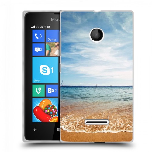 Дизайнерский пластиковый чехол для Microsoft Lumia 435 пляж