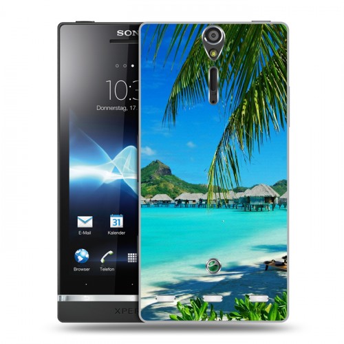 Дизайнерский пластиковый чехол для Sony Xperia S пляж