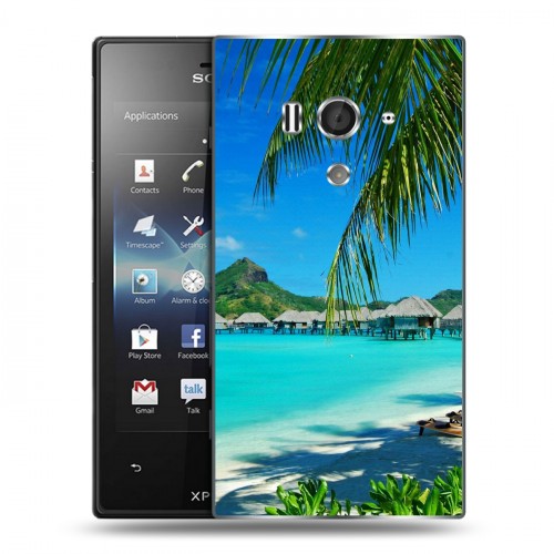 Дизайнерский пластиковый чехол для Sony Xperia acro S пляж