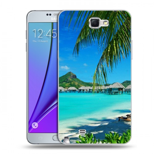 Дизайнерский пластиковый чехол для Samsung Galaxy Note 2 пляж