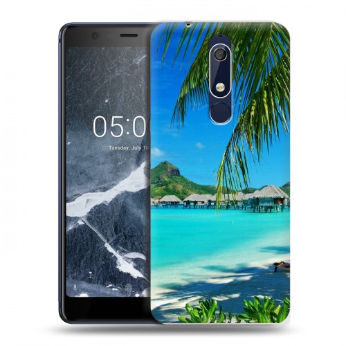 Дизайнерский пластиковый чехол для Nokia 5.1 пляж