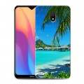 Дизайнерский силиконовый с усиленными углами чехол для Xiaomi RedMi 8A пляж