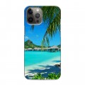 Дизайнерский силиконовый чехол для Iphone 12 Pro Max пляж