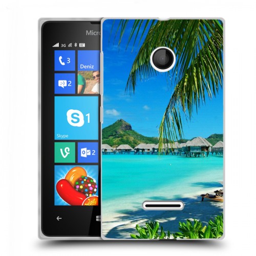 Дизайнерский пластиковый чехол для Microsoft Lumia 435 пляж