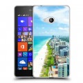 Дизайнерский пластиковый чехол для Microsoft Lumia 540 пляж