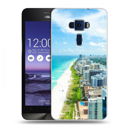 Дизайнерский пластиковый чехол для Asus ZenFone 3 5.2 пляж