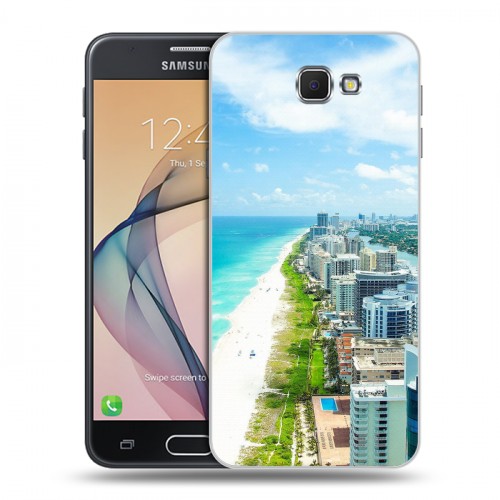 Дизайнерский пластиковый чехол для Samsung Galaxy J5 Prime пляж