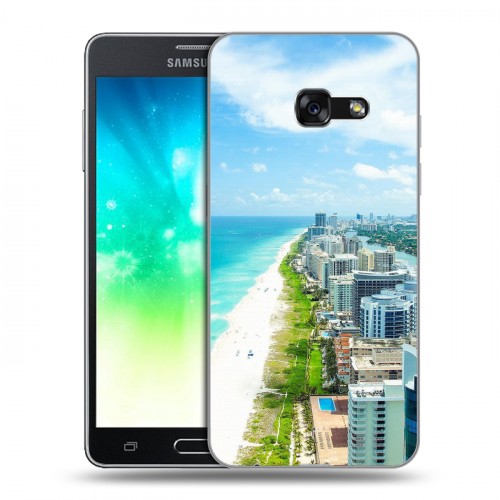 Дизайнерский силиконовый с усиленными углами чехол для Samsung Galaxy A3 (2017) пляж