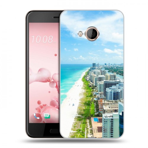 Дизайнерский силиконовый чехол для HTC U Play пляж