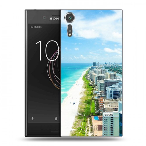 Дизайнерский пластиковый чехол для Sony Xperia XZs пляж