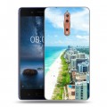 Дизайнерский пластиковый чехол для Nokia 8 пляж