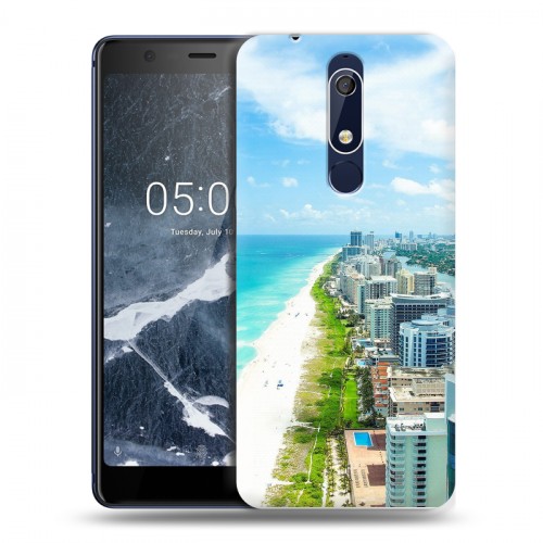 Дизайнерский пластиковый чехол для Nokia 5.1 пляж