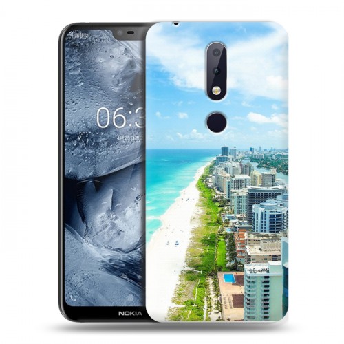 Дизайнерский силиконовый чехол для Nokia 6.1 Plus пляж