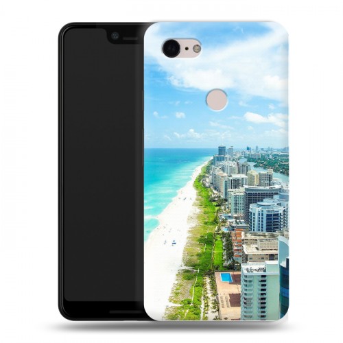 Дизайнерский силиконовый чехол для Google Pixel 3 XL пляж