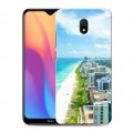 Дизайнерский силиконовый с усиленными углами чехол для Xiaomi RedMi 8A пляж