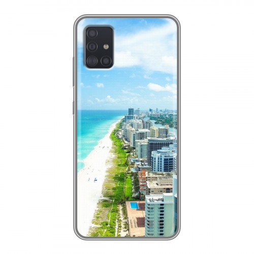 Дизайнерский силиконовый чехол для Samsung Galaxy A51 пляж