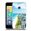 Дизайнерский пластиковый чехол для Nokia Lumia 530 пляж