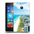 Дизайнерский пластиковый чехол для Microsoft Lumia 435 пляж