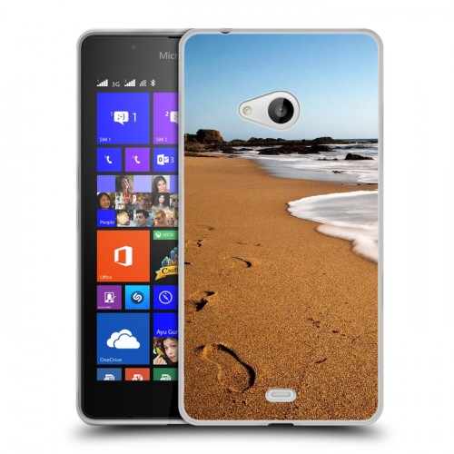 Дизайнерский пластиковый чехол для Microsoft Lumia 540 пляж