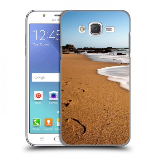 Дизайнерский пластиковый чехол для Samsung Galaxy J5 пляж