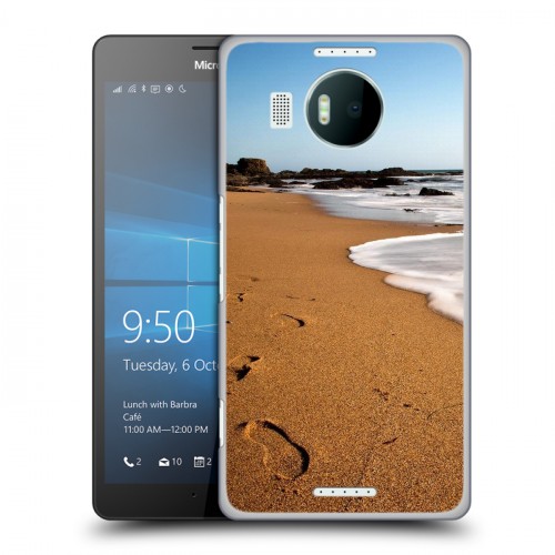 Дизайнерский пластиковый чехол для Microsoft Lumia 950 XL пляж